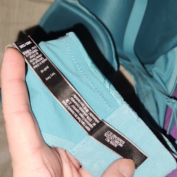 Victorias Secret Very Sexy Push Up turquoise/green blueUnderwire Bra Lace VS 38D - Picture 5 of 9